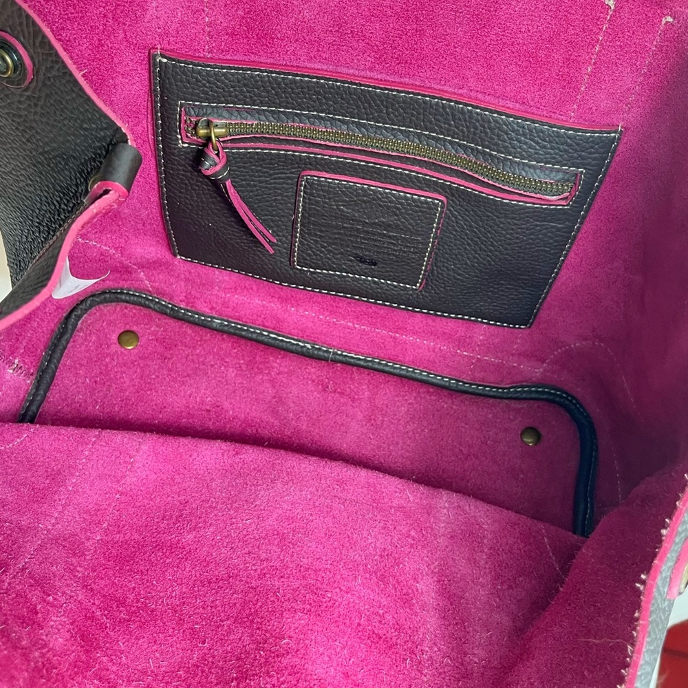 Borge Gaveri J Crew Vintage Leather Tote Bag - Picture 6 of 8